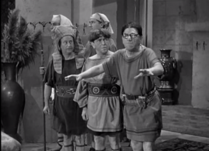 Shemp Howard as Painless Papyrus, the near-sighted dentist in the Three Stooges short film, Mummy's Dummies