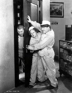 Pardon My Scotch - carpentry scene with Curly, Larry and Moe