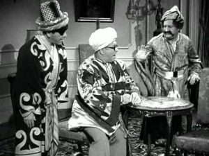Three Little Pirates, starring the Three Stooges - Moe Howard. Curly Howard, Larry Fine - Maha? Yaha!