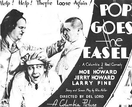 Pop Goes the Easel (1935) starring the Three Stooges - Moe Howard, Larry Fine, Curly Howard