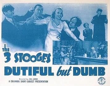 Movie review of Dutiful but Dumb (1941) starring the Three Stooges - Moe Howard, Larry Fine, Curly Howard