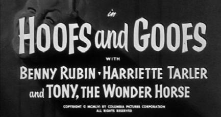 Hoofs and Goofs (1957) starring Moe Howard, Larry Fine, Joe Besser