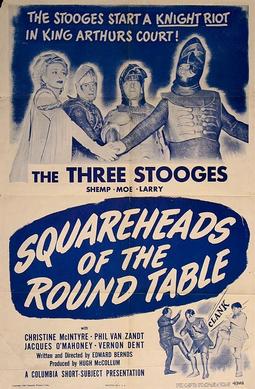 Squareheads of the Round Table (1948) starring the Three Stooges (Moe Howard, Larry Fine, Shemp Howard), Christine McIntyre, Vernon Dent, Philip Van Zandt