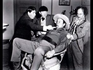 Dick Curtis is the Three Stooges second - and final - patient in The Tooth Will Out