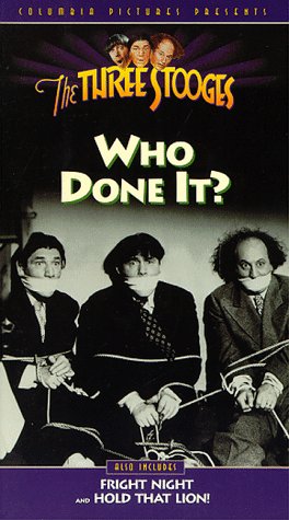 Who Done It? (1949) starring the Three Stooges - Moe Howard, Larry Fine, Shemp Howard, with Christine McIntyre, Emil Sitka, Dudley Dickerson