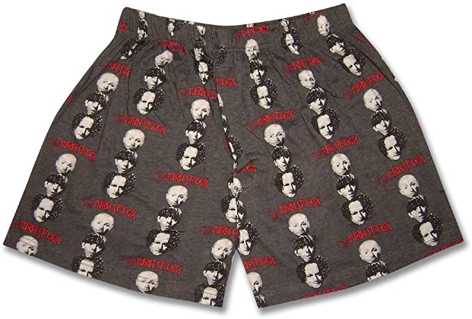 Three Stooges boxer shorts - Moe, Larry, and Curly -- on boxer shorts?