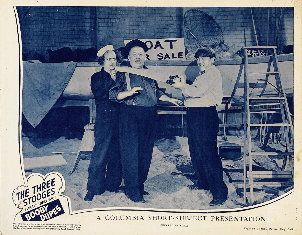 Booby Dupes - Three Stooges lobby card