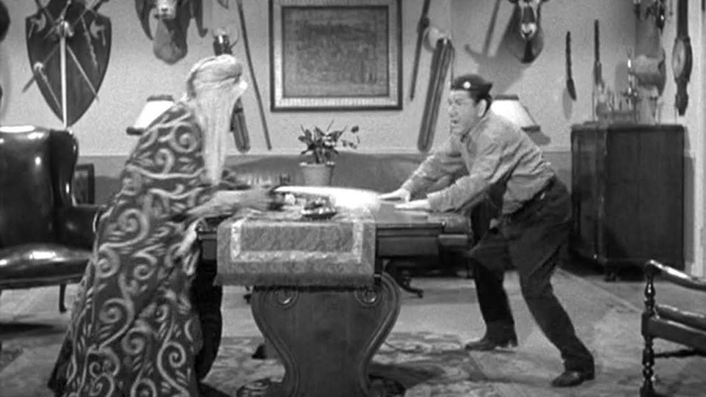 As the villain says to Shemp Howard, "Give me the lamp!"