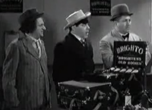Dizzy Doctors - the Three Stooges (Moe, Larry, Curly) become Brighto salesmen