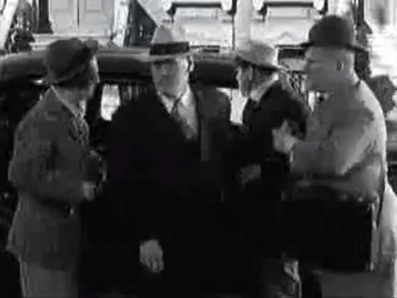 Dizzy Doctors - the Three Stooges (Moe, Larry, Curly) offer to polish Vernon Den'ts new car