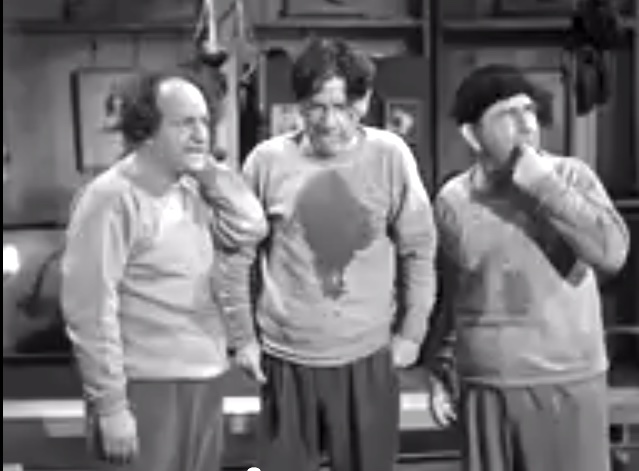 Fright Night - the Three Stooges think about how to make Chopper lose