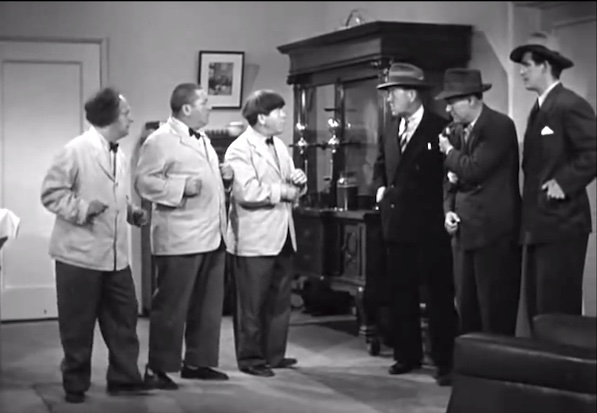 A Gem of a Jam - the Three Stooges are interrupted by 3 crooks