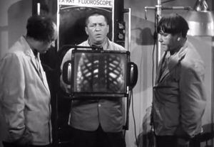 A Gem of a Jam - Moe and Larry give Curly an x-ray exam