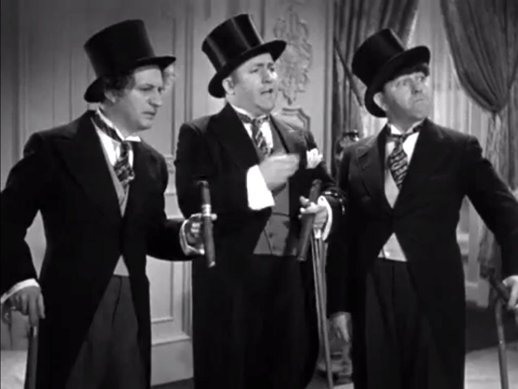 Healthy, Wealthy and Dumb - the Three Stooges in tuxedos
