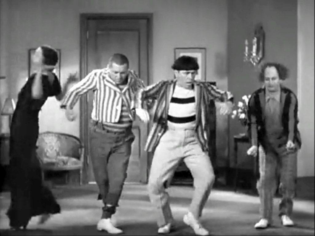 Hoi Polloi - Curly, Larry and Moe learn the latest dance - unfortunately the dance instructor has a bee going down the back of her dress!