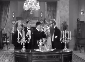 Income Tax Sappy - Larry, Shemp and Moe entertain Benny Rubin and Nanette Bordeaux