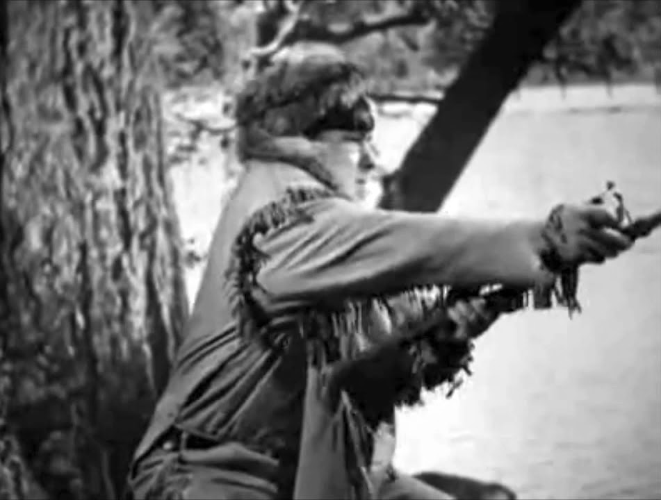 Moe Howard fishing in "Whoops, I'm an Indian"