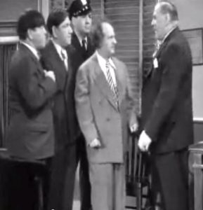 Of Cash and Hash - the Three Stooges (Moe, Shemp, Larry) interrogated by Vernon Dent