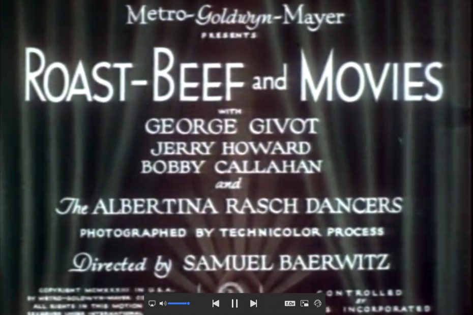 Roast-Beef and Movies (1934) starring George Givot, Curly Howard