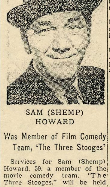 Sam Howard Funeral Set - originally published in the Los Angeles Examiner, Thursday, November 24, 1955