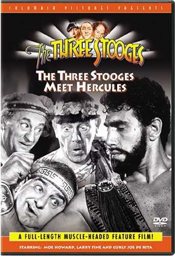 The Three Stooges Meet Hercules - DVD - A full-length muscle-headed feature film! - starring Moe Howard, Larry Fine and Curly Joe De Rita