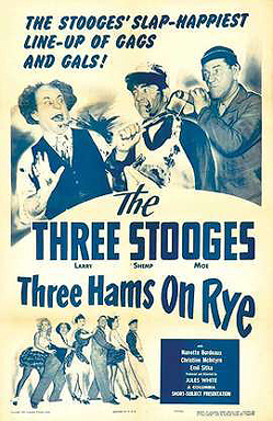 Three Hams on Rye - the Three Stooges - lobby card