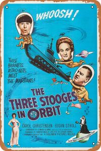 The Three Stooges in Orbit color poster - buy from Amazon