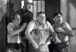 The Three Stooges - Wee Wee Monsieur - Larry, Curly and Moe disguised as harem girls rescuing the captain