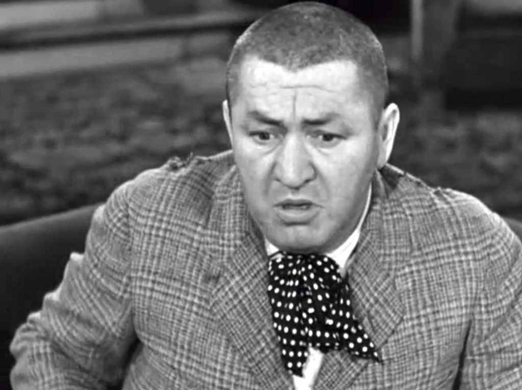 Curly Howard in When a Body Meets a Body