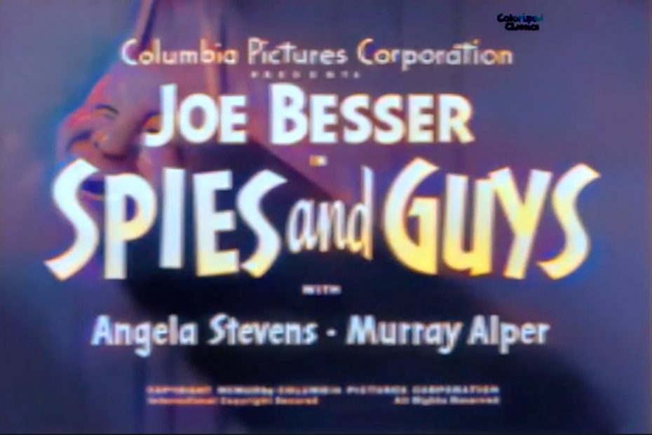 Spies and Guys (1953) starring Joe Besser, Angela Stevens, Murray Alper